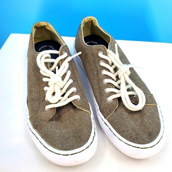 Sperry Topsiders light brown canvas sz 8 men/9.5 w - Picture 1 of 16
